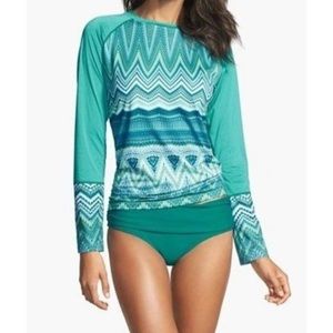 Prana Rory sun swim shirt coverup top Medium
